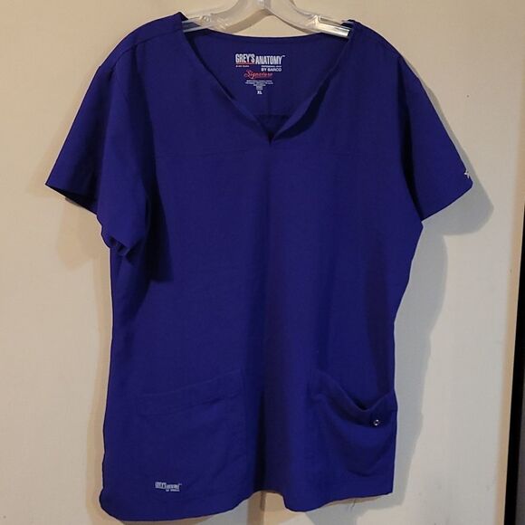 Purple greys 💜 anatomy scrub top XL - Picture 1 of 5